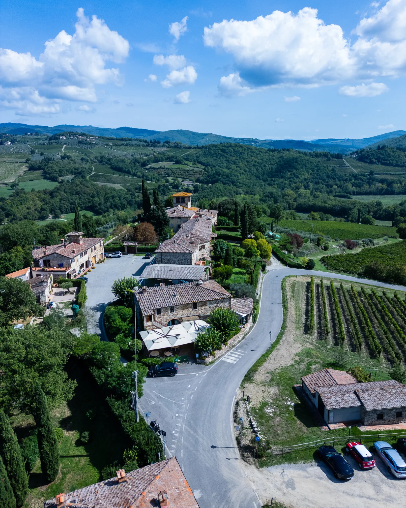 Fotografo Ristoranti con Drone in Toscana