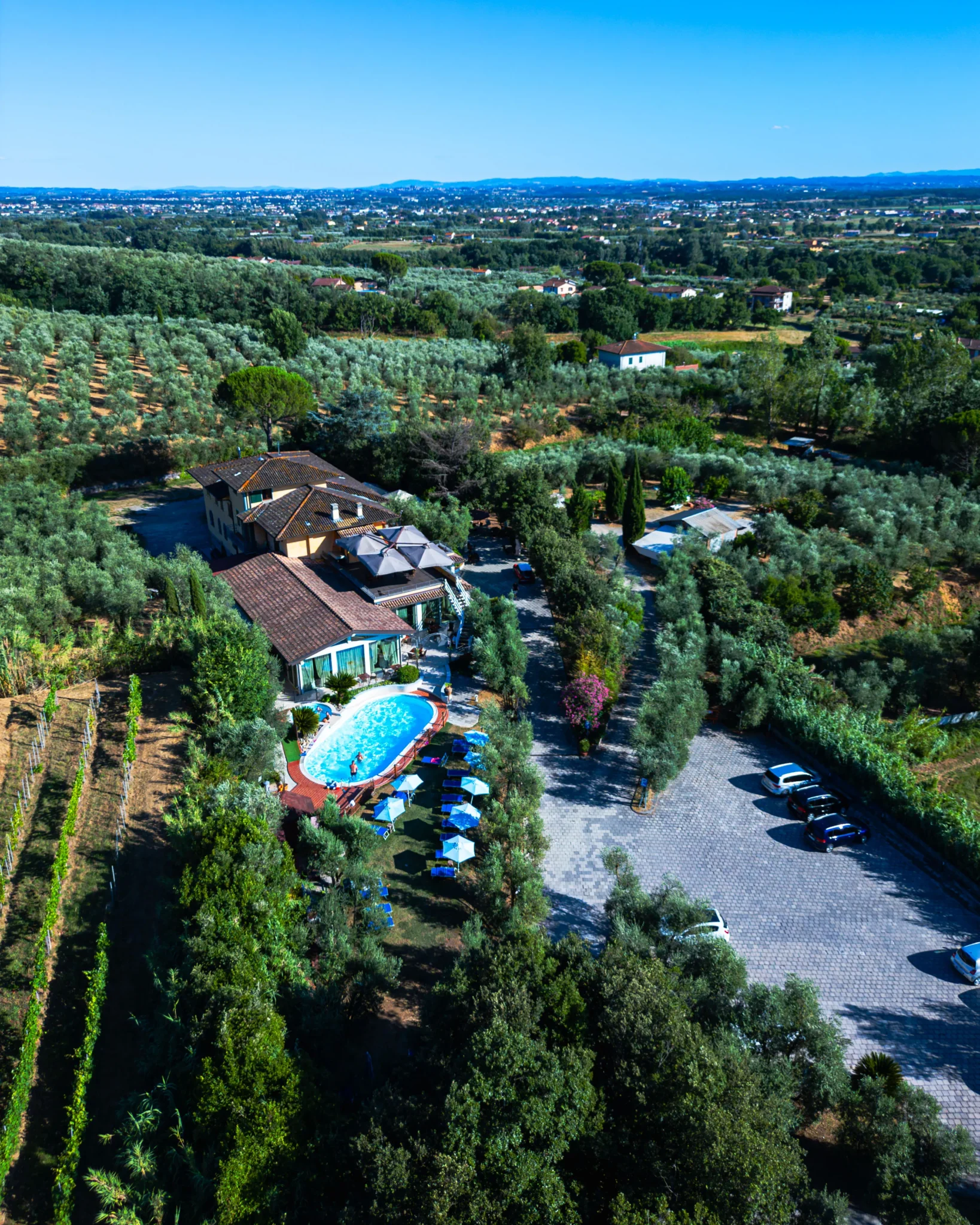 Fotografo Ristoranti con Drone in Toscana